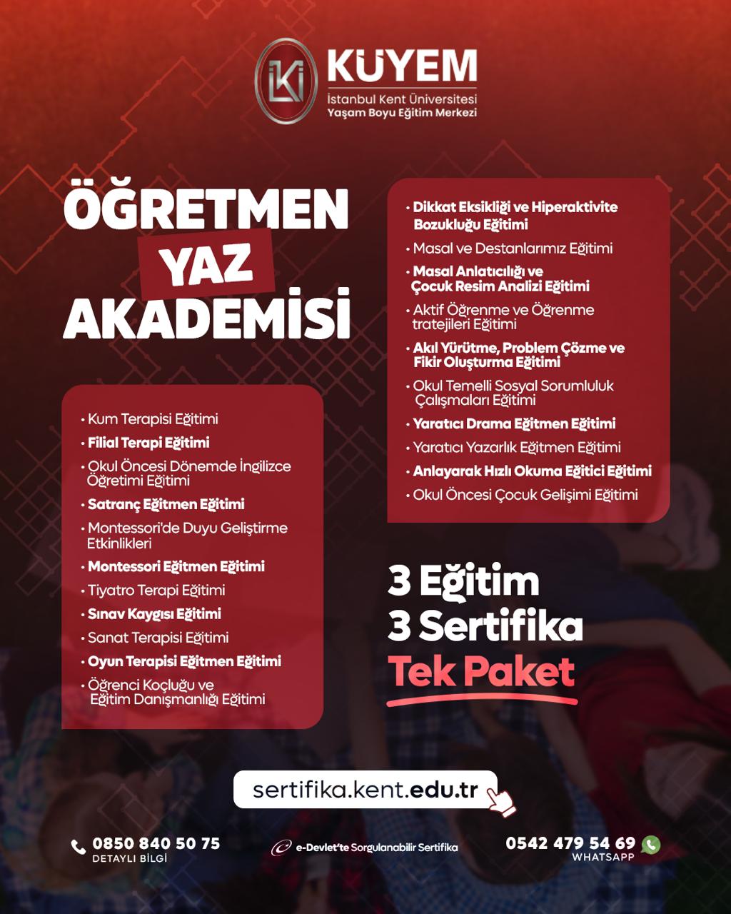 Öğretmen Yaz Akademisi - Öğretmenlere Özel Yaz Dönemi Kampanyası